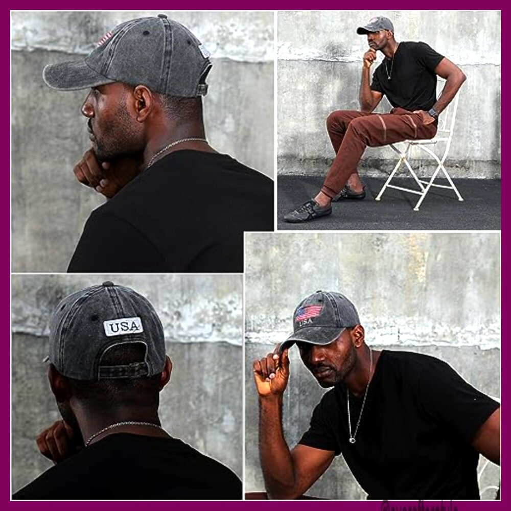 Adjustable Baseball Cap Hook Loop Closure Structu… - image 5